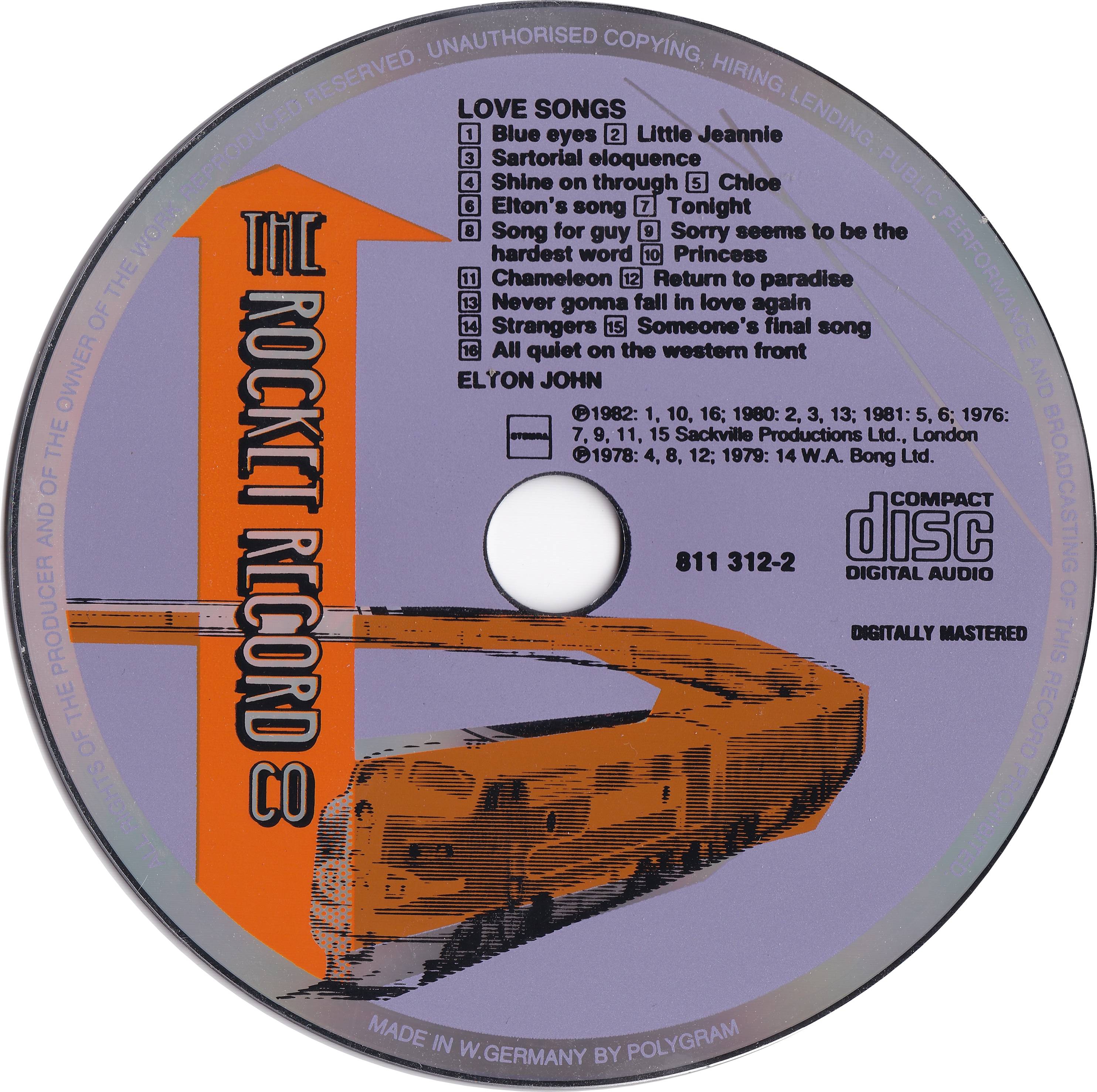 Elton John Love Songs : CD DE